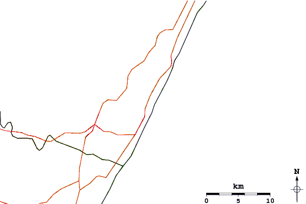 Carreteras y ríos cerca de The Spot
