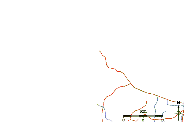 Carreteras y ríos cerca de The Three Bears