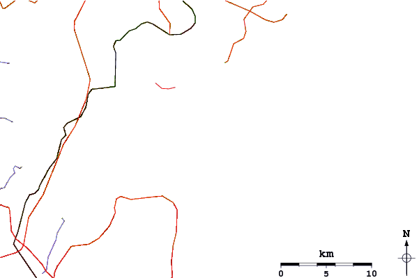 Carreteras y ríos cerca de The Wedge