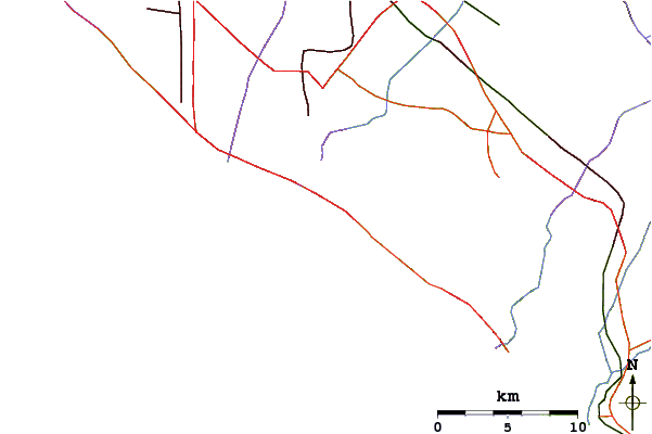 Carreteras y ríos cerca de The Wedge