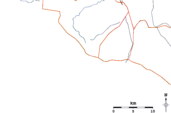 Carreteras y ríos cerca de The Well