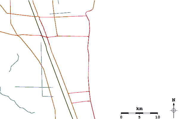 Carreteras y ríos cerca de 13th Street