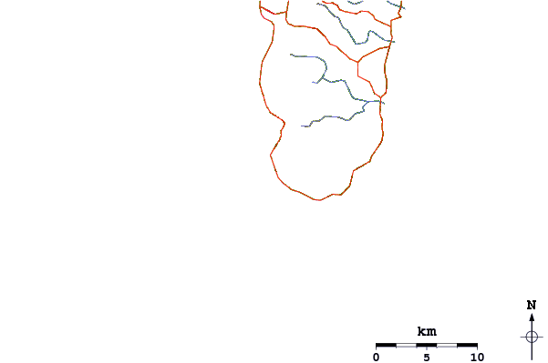 Carreteras y ríos cerca de Threes