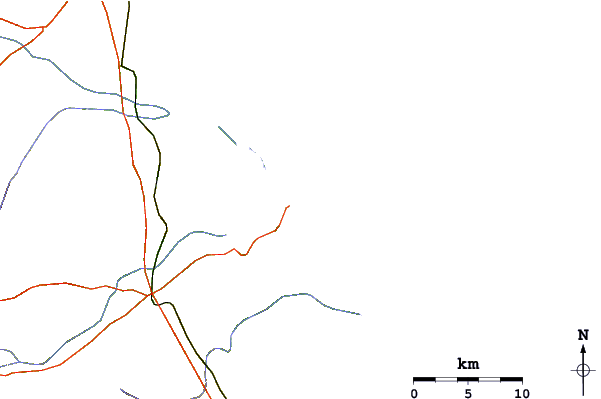 Carreteras y ríos cerca de Tibau do Sul