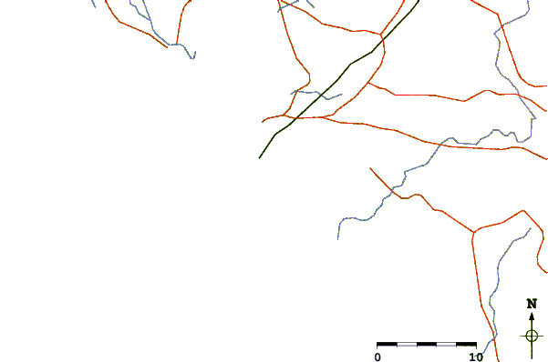 Carreteras y ríos cerca de Tico's Point