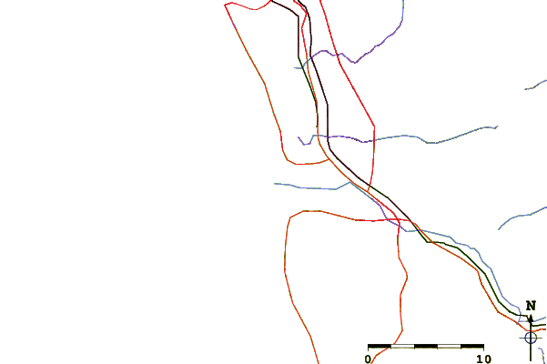 Carreteras y ríos cerca de Tijuana Sloughs
