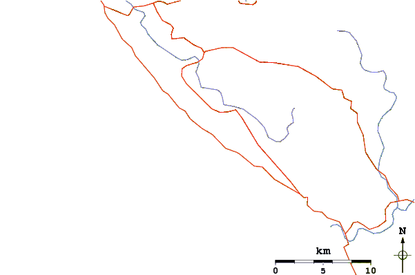 Carreteras y ríos cerca de Timber Cove