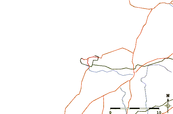 Carreteras y ríos cerca de Tolcarne