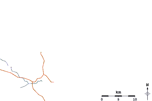 Carreteras y ríos cerca de Tom Bowling Bay