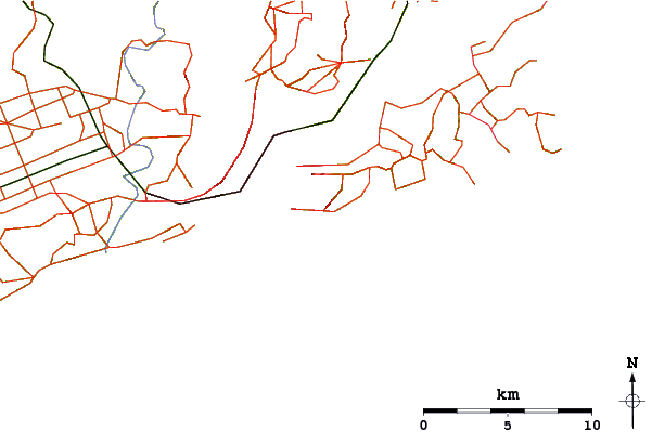 Carreteras y ríos cerca de Otago Peninsula - Tomahawk Beach