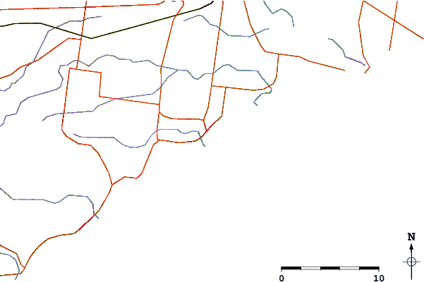 Carreteras y ríos cerca de Toquay Reef
