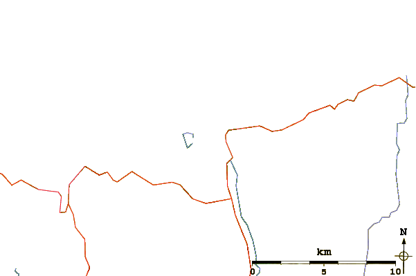 Carreteras y ríos cerca de Torrisdale Bay