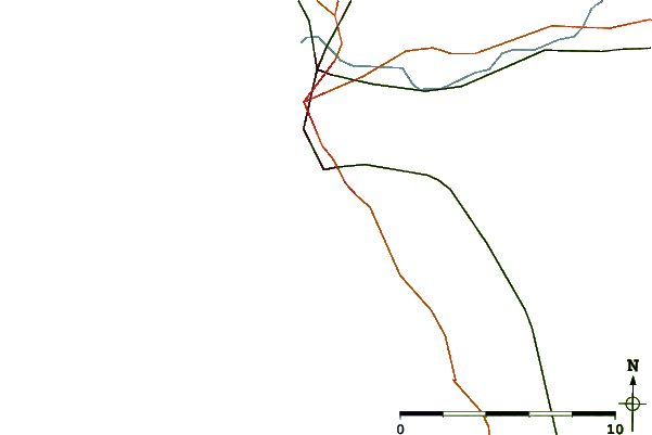 Carreteras y ríos cerca de Traslovslage