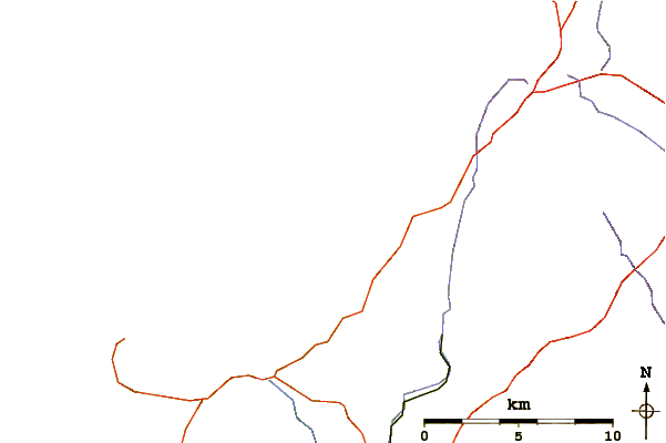 Carreteras y ríos cerca de Tregardock