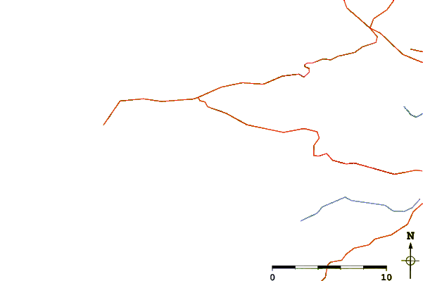 Carreteras y ríos cerca de Trez Bellec Plage