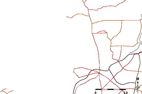 Carreteras y ríos cerca de Trigg Point