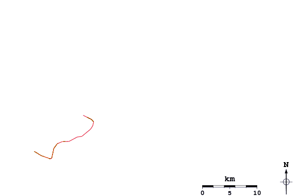 Carreteras y ríos cerca de Tula