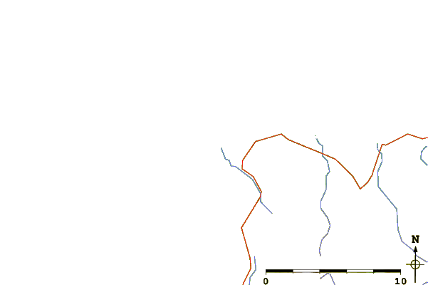 Carreteras y ríos cerca de Tullagh Bay