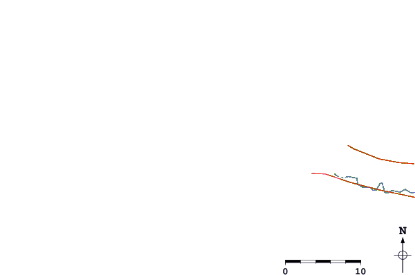 Carreteras y ríos cerca de Baki (Turtle Islands)