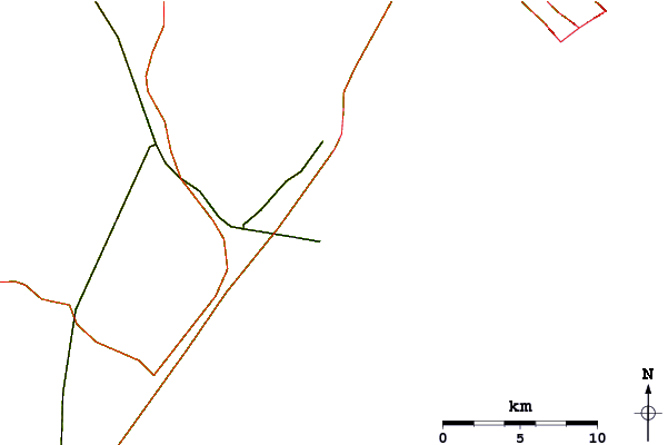 Carreteras y ríos cerca de 12th Street Jetty