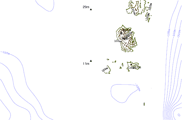 Costa alrededor de Twin Islands (South Andaman)