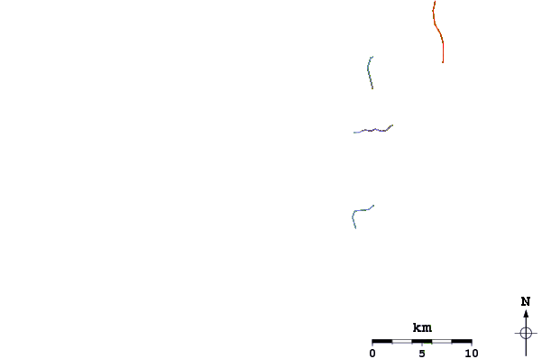 Carreteras y ríos cerca de Twin Islands (South Andaman)