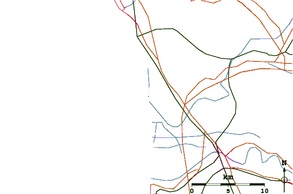 Carreteras y ríos cerca de Viareggio Piazza Mazzini