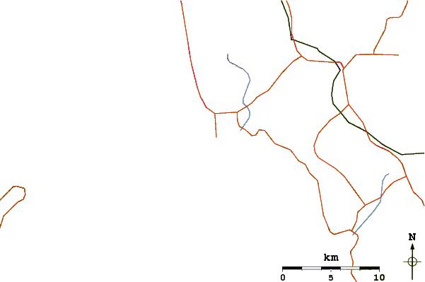 Carreteras y ríos cerca de Vouliagmeni