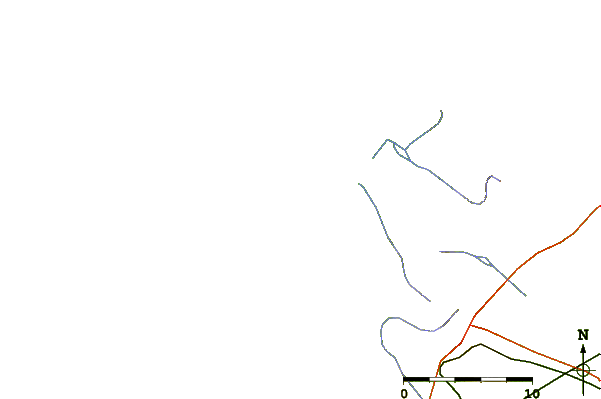 Carreteras y ríos cerca de Vredenberg Point