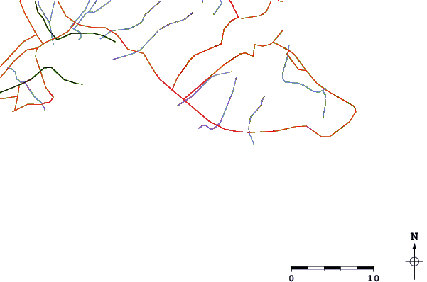 Carreteras y ríos cerca de Waikiki