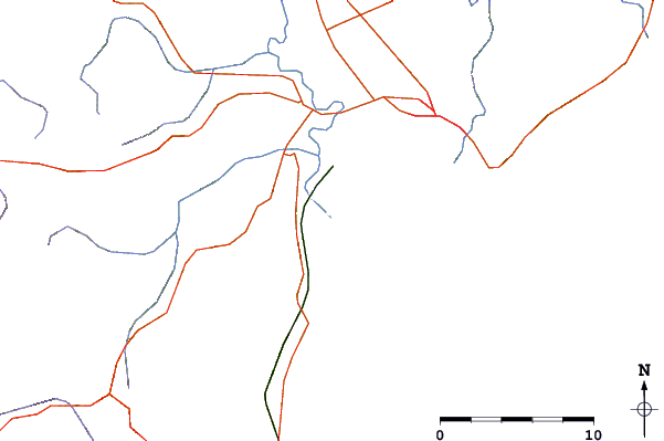 Carreteras y ríos cerca de Waipaoa River