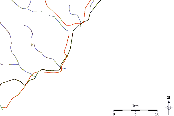 Carreteras y ríos cerca de Western Head Reef