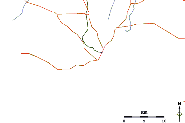 Carreteras y ríos cerca de Wests and Seconds