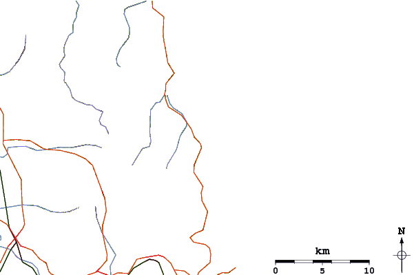 Carreteras y ríos cerca de Whiritoa