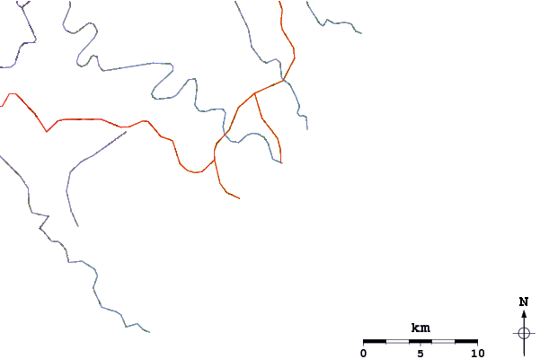 Carreteras y ríos cerca de White Clay