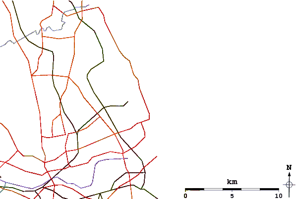 Carreteras y ríos cerca de Whitley Bay
