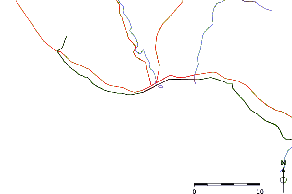 Carreteras y ríos cerca de Swift Street