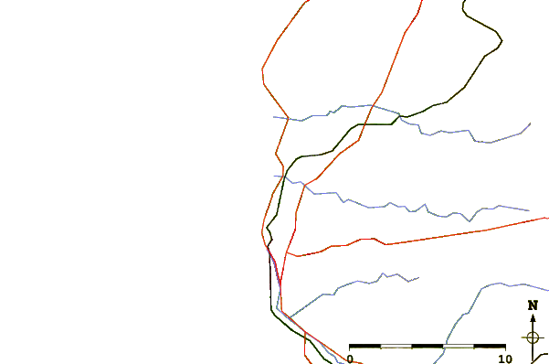 Carreteras y ríos cerca de Wimereux