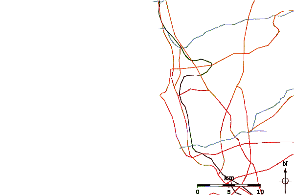 Carreteras y ríos cerca de Windansea