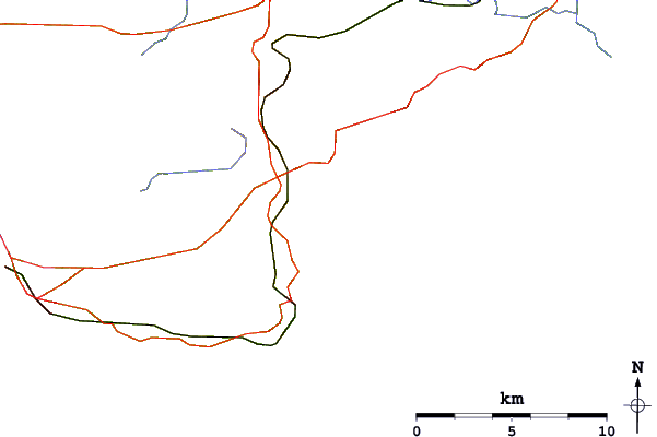 Carreteras y ríos cerca de Wisemans Bridge