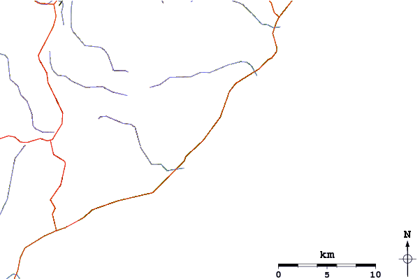 Carreteras y ríos cerca de Wye River