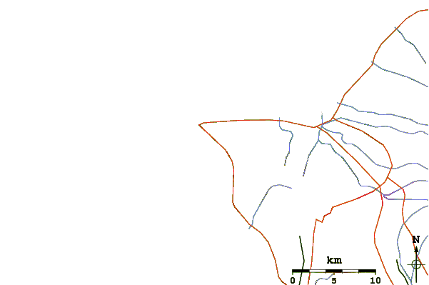 Carreteras y ríos cerca de Yokohama Bay