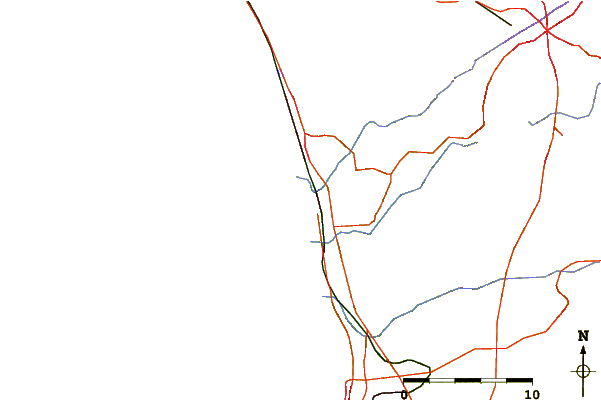 Carreteras y ríos cerca de 15th Street