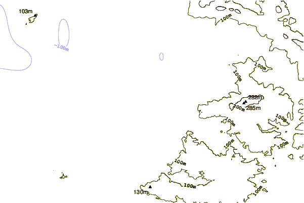 Costa alrededor de Le Guet